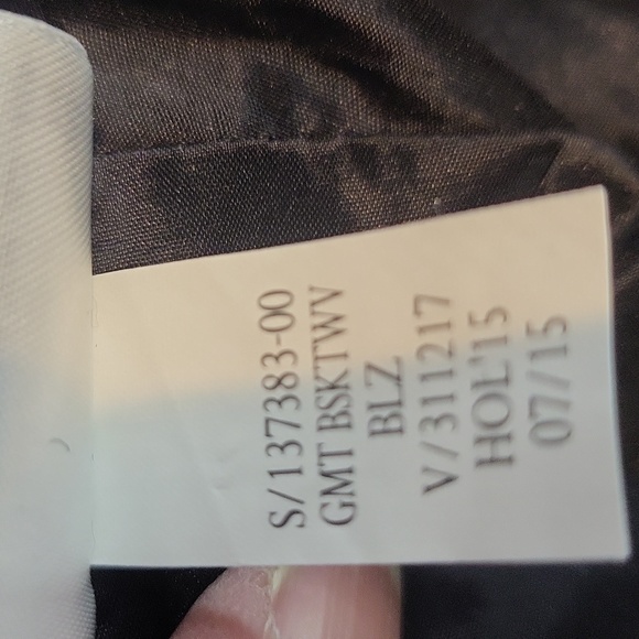 BANANA REPUBLIC Black Silver Gunmetal Metallic Tweed Moto Jacket - Picture 12 of 12